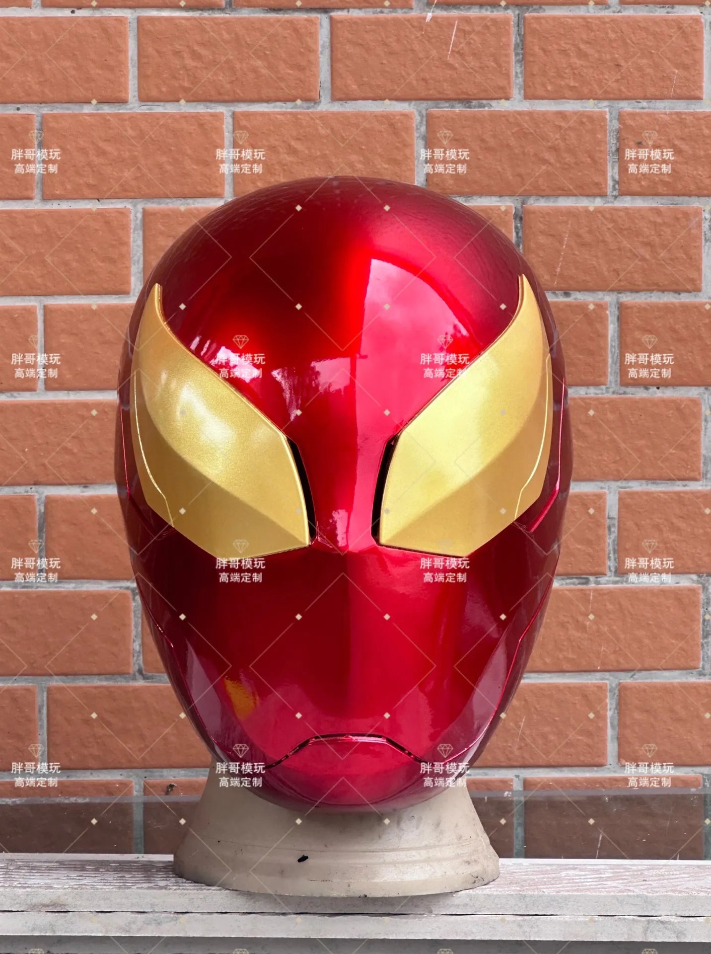 New Original Spider-Man No Way Home Red Black Gold Mask - Image 7