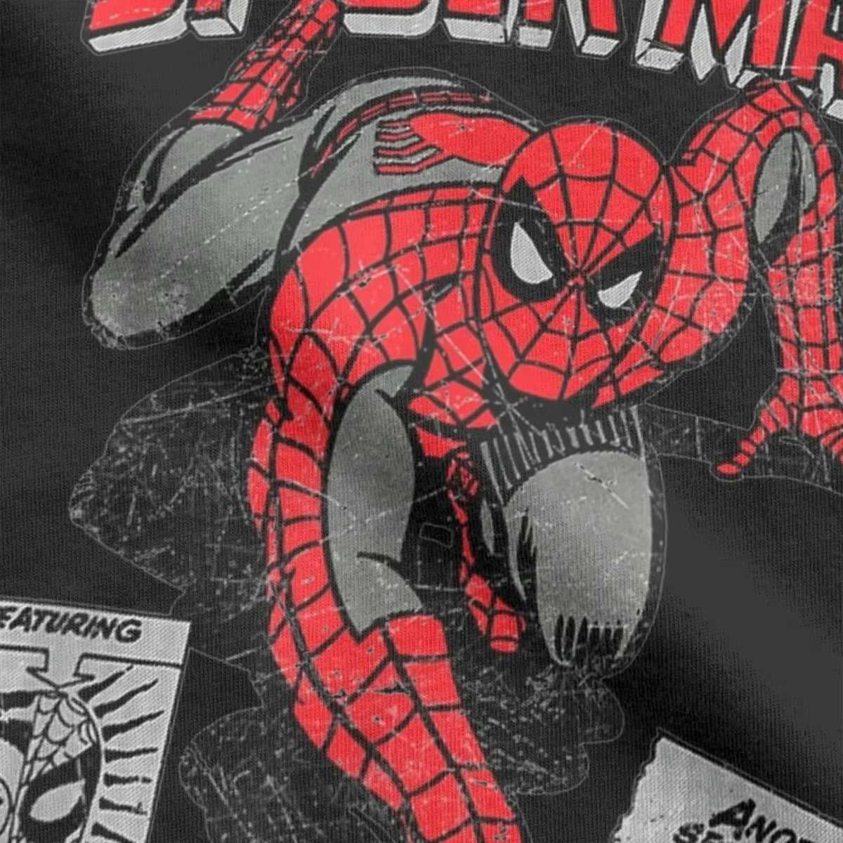 Spider-Man Retro Comic Movie T-Shirt - Image 4