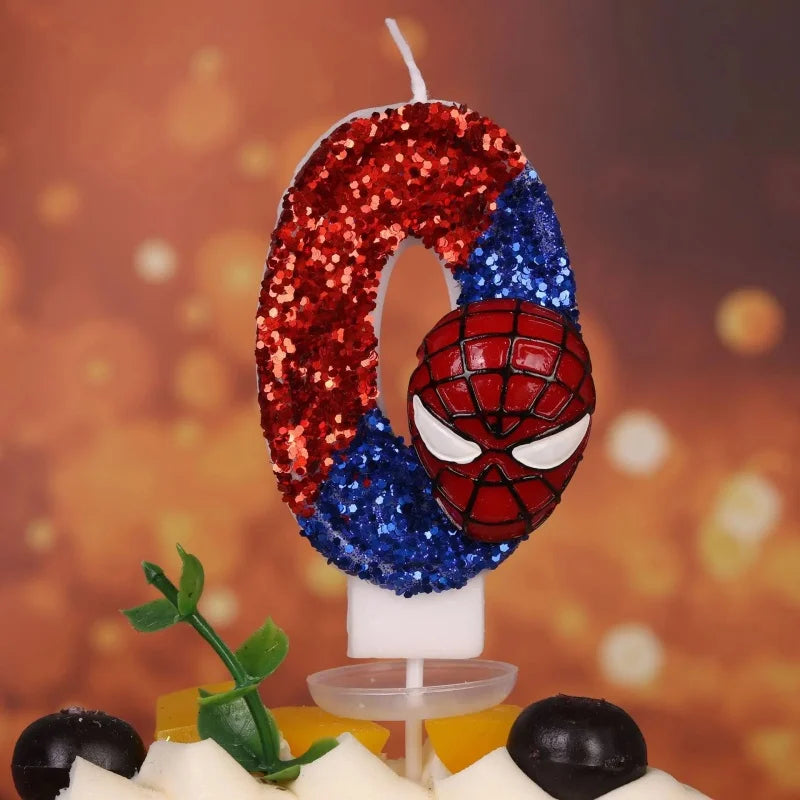 Spider-Man Red Glow Number Candles - Image 11