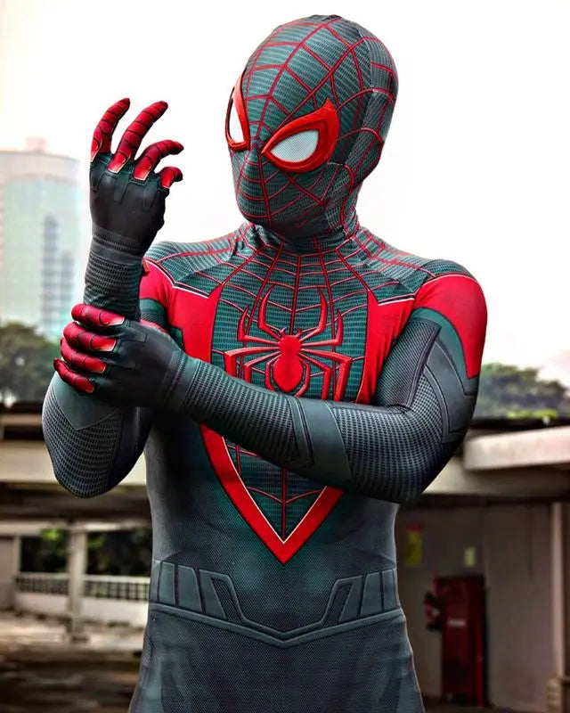 Adults Miles Morales PS5 Spider-Man Cosplay Costume - Image 2