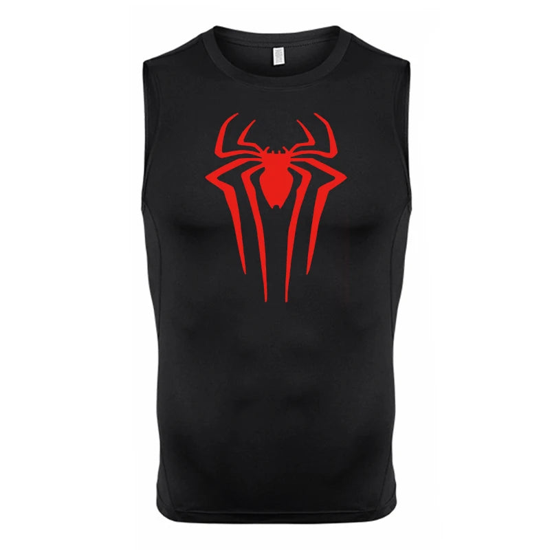 Spider Print Tank Tops for Men - Image 17