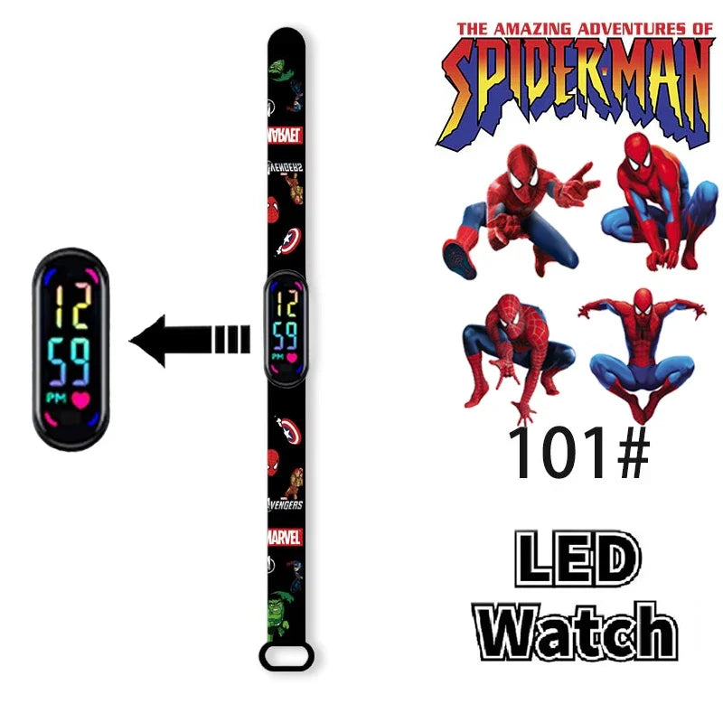 Disney Frozen & Spider-Man Children’s Anime Figure Bracelet Wristwatch - Image 17