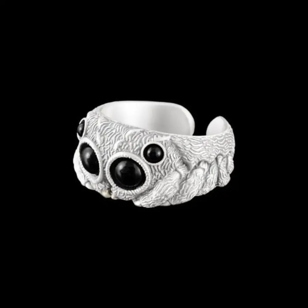 Black Agate Jumping Spider Ring - Image 8