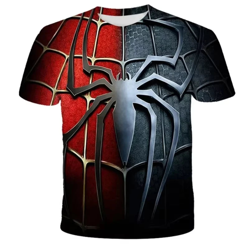 MINISO Fashion Hip Hop 3D Print Spider-Man Avengers T-Shirt - Image 4