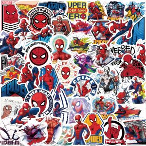 50pcs Cartoon Spider-Man Graffiti Stickers