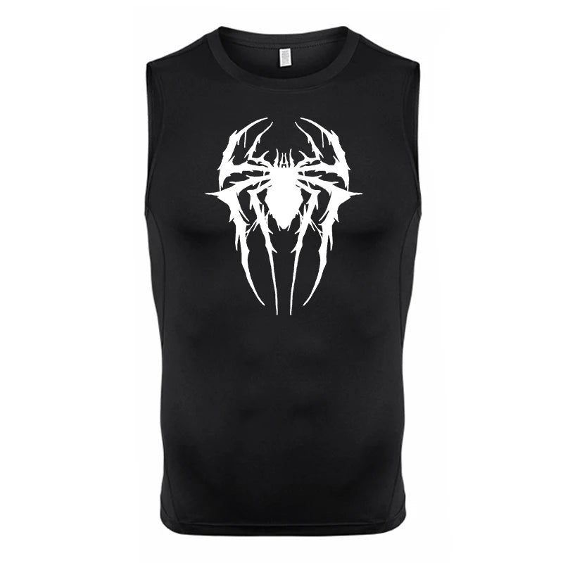 Spider Print Tank Tops for Men - Image 21