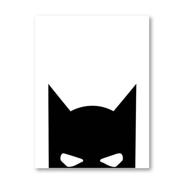 Black and White Spider-Man Superheroes Poster - Image 8