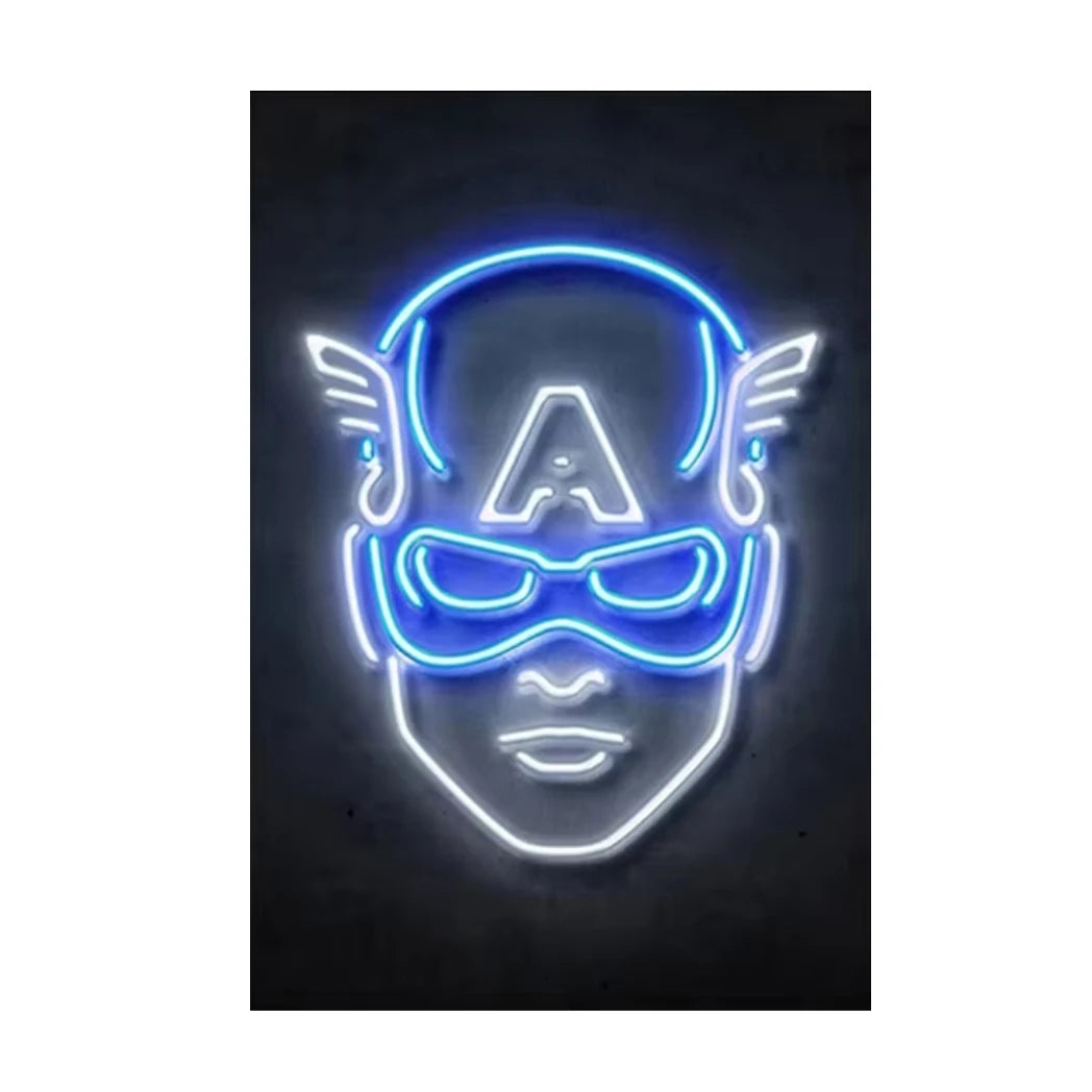 MINISO Disney Neon Marvel Superhero Poster - Image 14