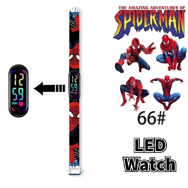 Disney Frozen & Spider-Man Children’s Anime Figure Bracelet Wristwatch - Image 40