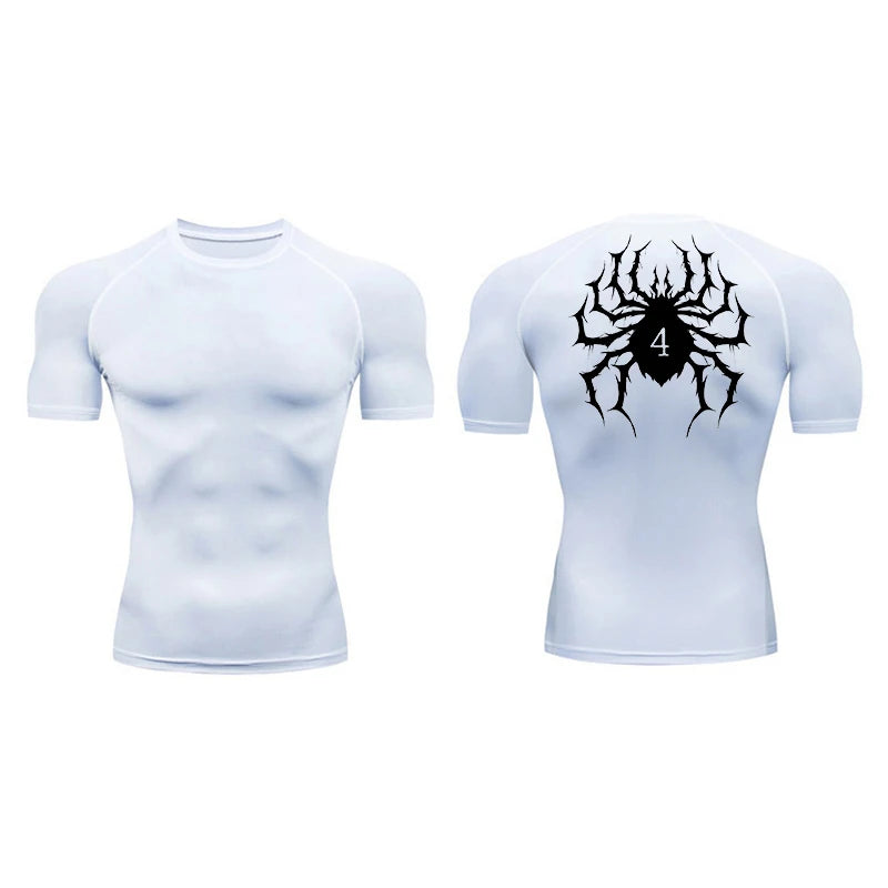 Spider Print Compression Shirts for Men - Image 7