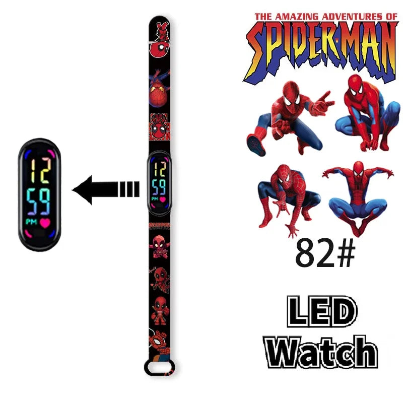 Disney Frozen & Spider-Man Children’s Anime Figure Bracelet Wristwatch - Image 10