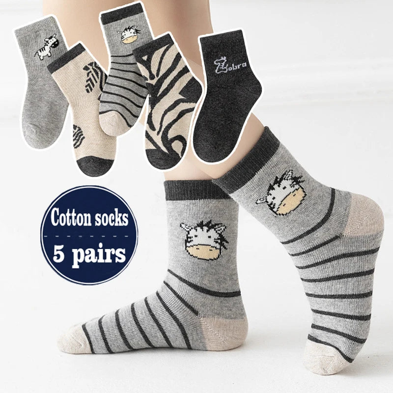 5 Pairs Spider-Man Kids Socks - Image 8