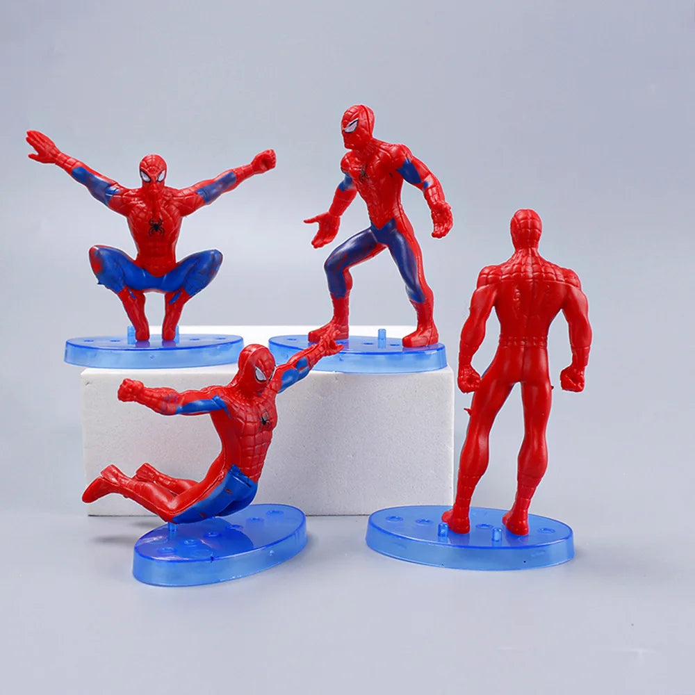7PCS Disney Cartoon Spider-Man Plastic Model Set - Image 4