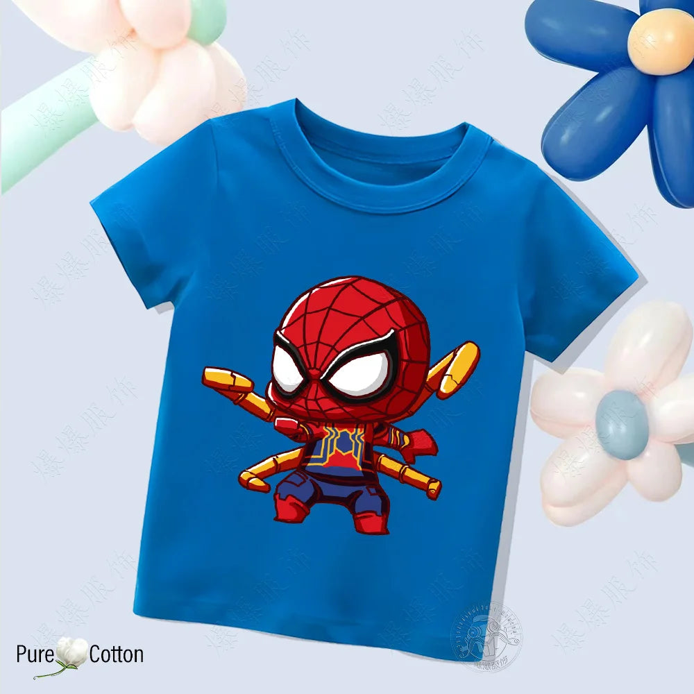 Children’s Pure Cotton Spider-Man T-Shirt - Image 15