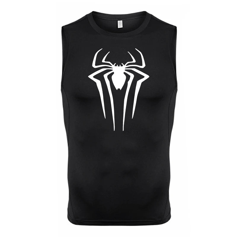 Spider Print Tank Tops for Men - Image 23