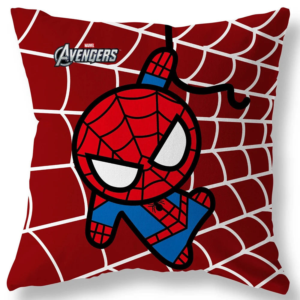 Superhero Spider-Man & Iron Man Pillow Cover - Image 3