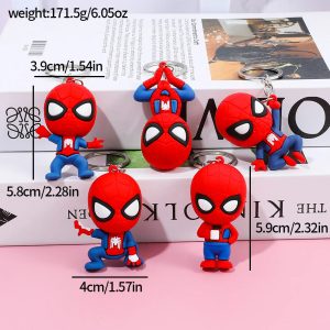 5pcs Spider-Man Keychain Set