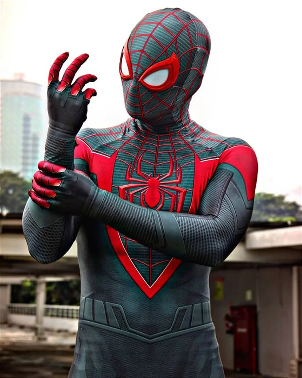 Adults Miles Morales PS5 Spider-Man Cosplay Costume - Image 9