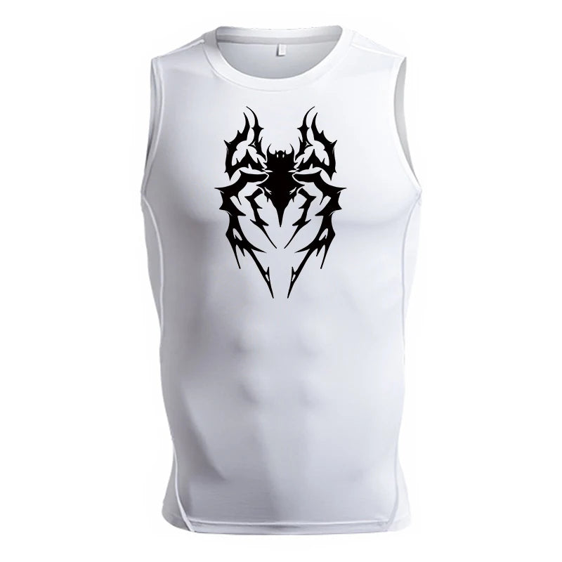 Spider Print Tank Tops for Men - Image 25