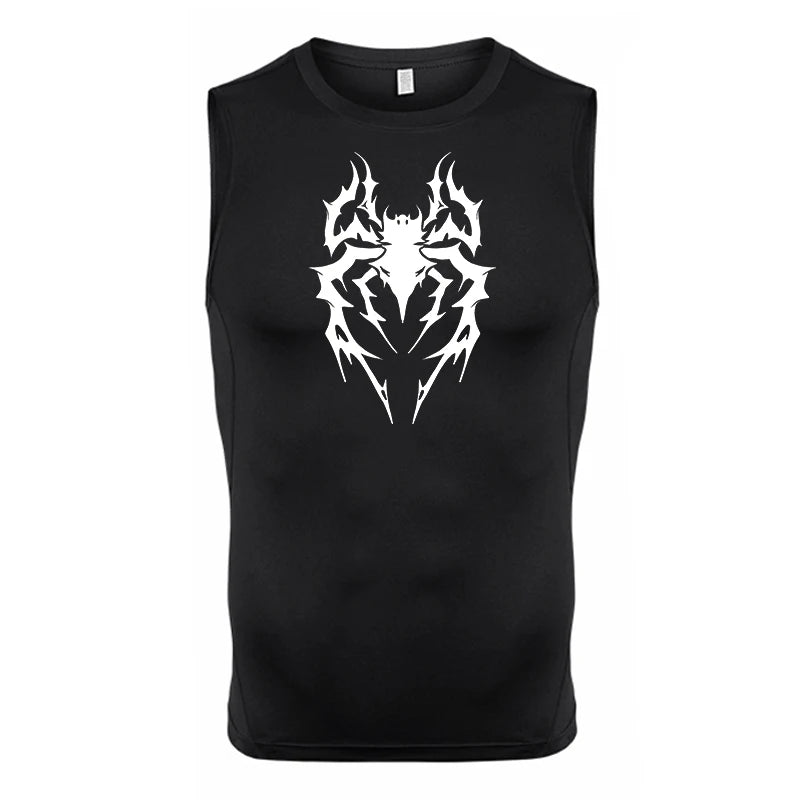 Spider Print Tank Tops for Men - Image 19