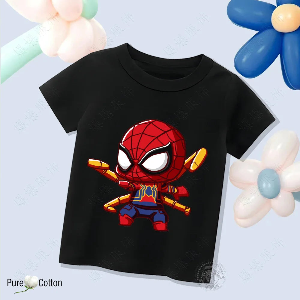 Children’s Pure Cotton Spider-Man T-Shirt - Image 13