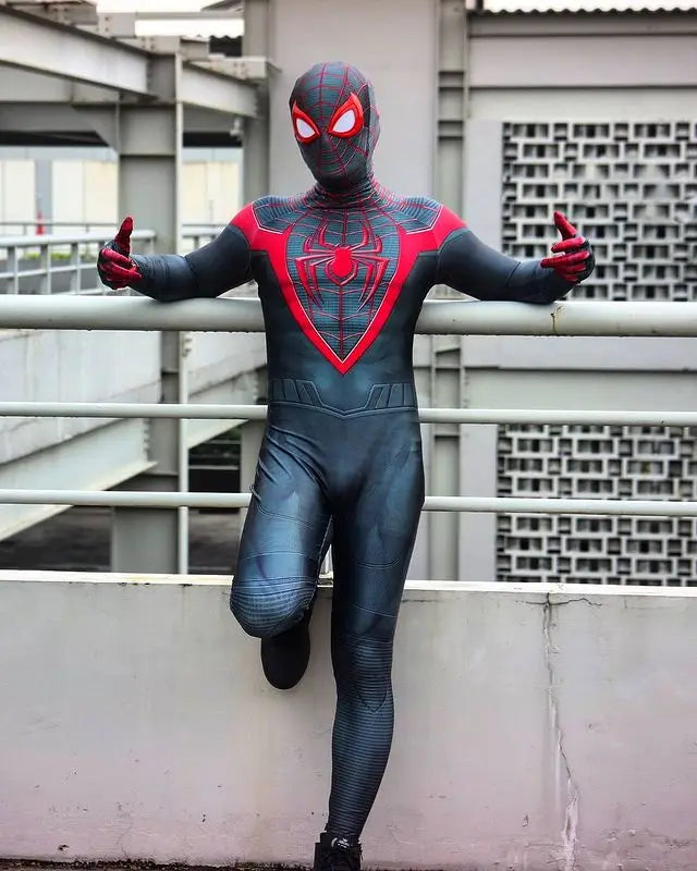 Adults Miles Morales PS5 Spider-Man Cosplay Costume