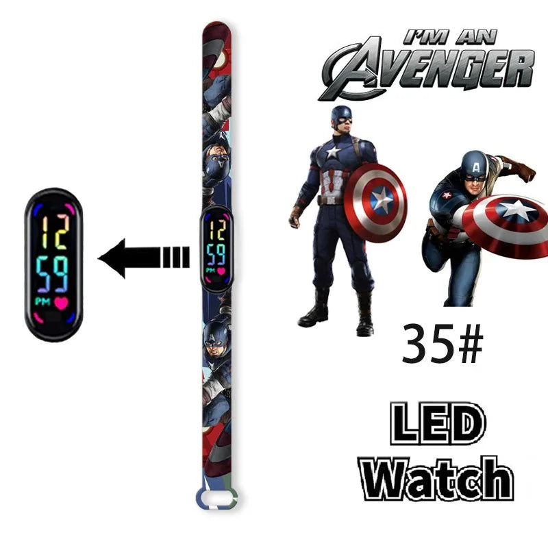 Disney Frozen & Spider-Man Children’s Anime Figure Bracelet Wristwatch - Image 38