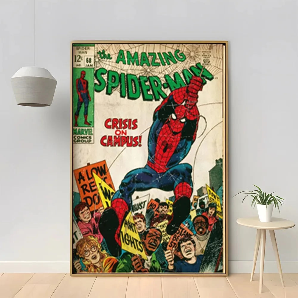 MINISO Marvel Superhero Spider-Man Vintage Art Posters - Image 7
