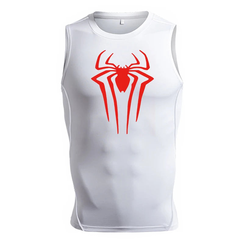 Spider Print Tank Tops for Men - Image 16