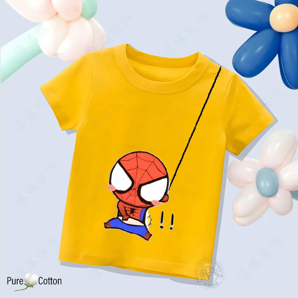 Children’s Pure Cotton Spider-Man T-Shirt - Image 12