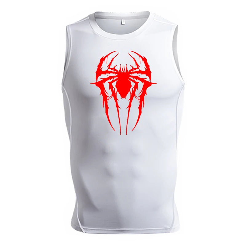 Spider Print Tank Tops for Men - Image 20