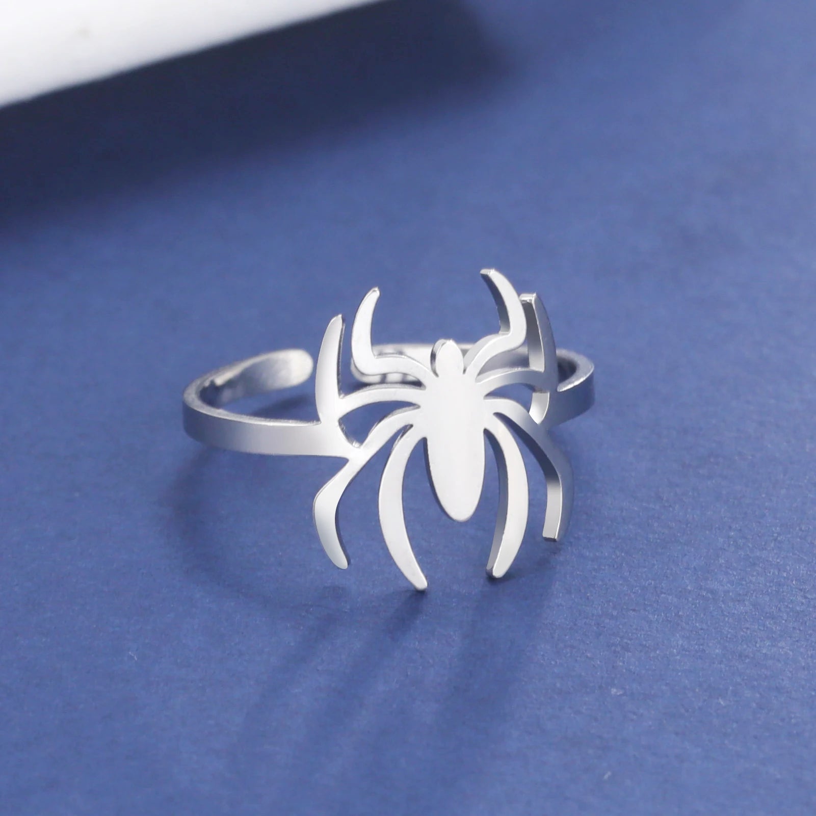 Gothic Stainless Steel Spider Ring - Image 5