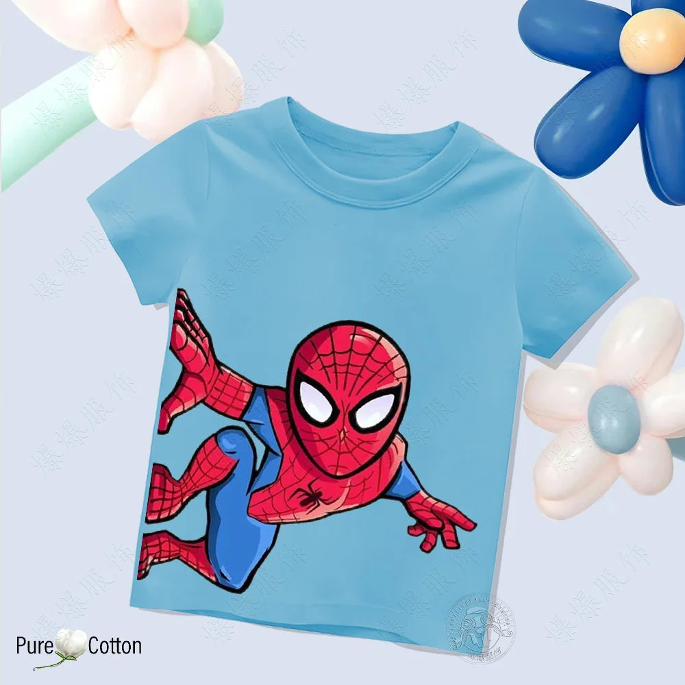 Children’s Pure Cotton Spider-Man T-Shirt - Image 3