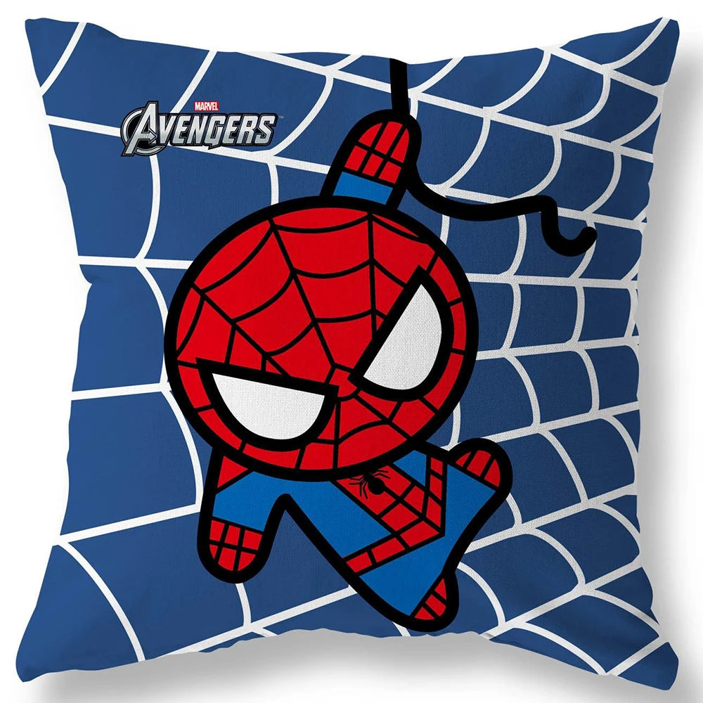 Superhero Spider-Man & Iron Man Pillow Cover - Image 8