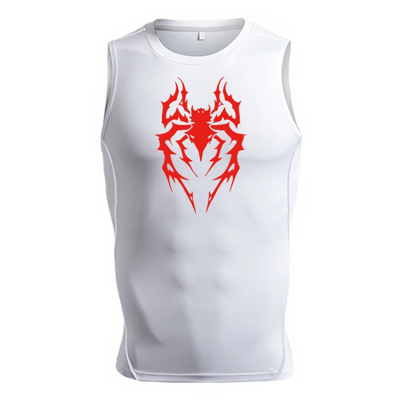 Spider Print Tank Tops for Men - Image 24