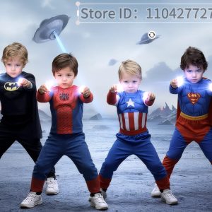 Spiderman Boys & Girls Muscle Costumes with Mask and Cloak