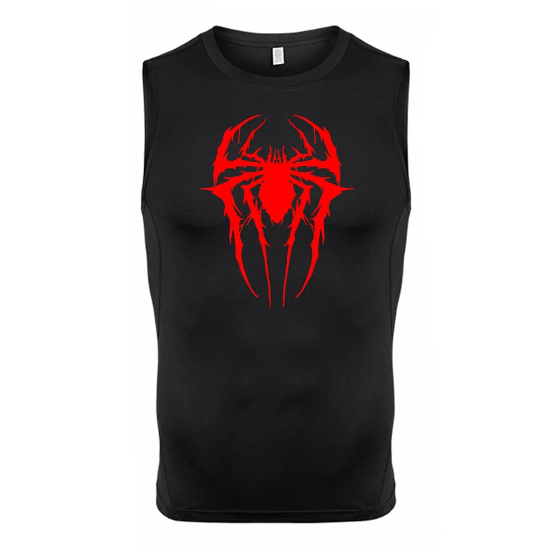 Spider Print Tank Tops for Men - Image 22