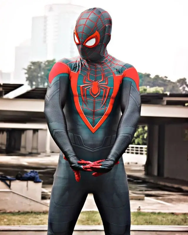 Adults Miles Morales PS5 Spider-Man Cosplay Costume - Image 3