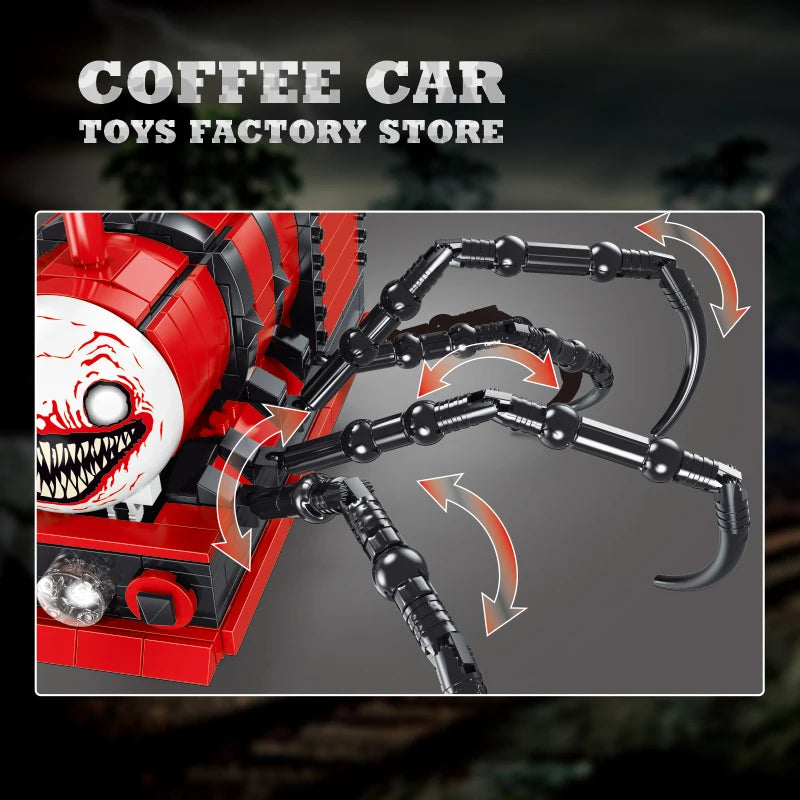 649Pcs Spider Train Model - Image 2