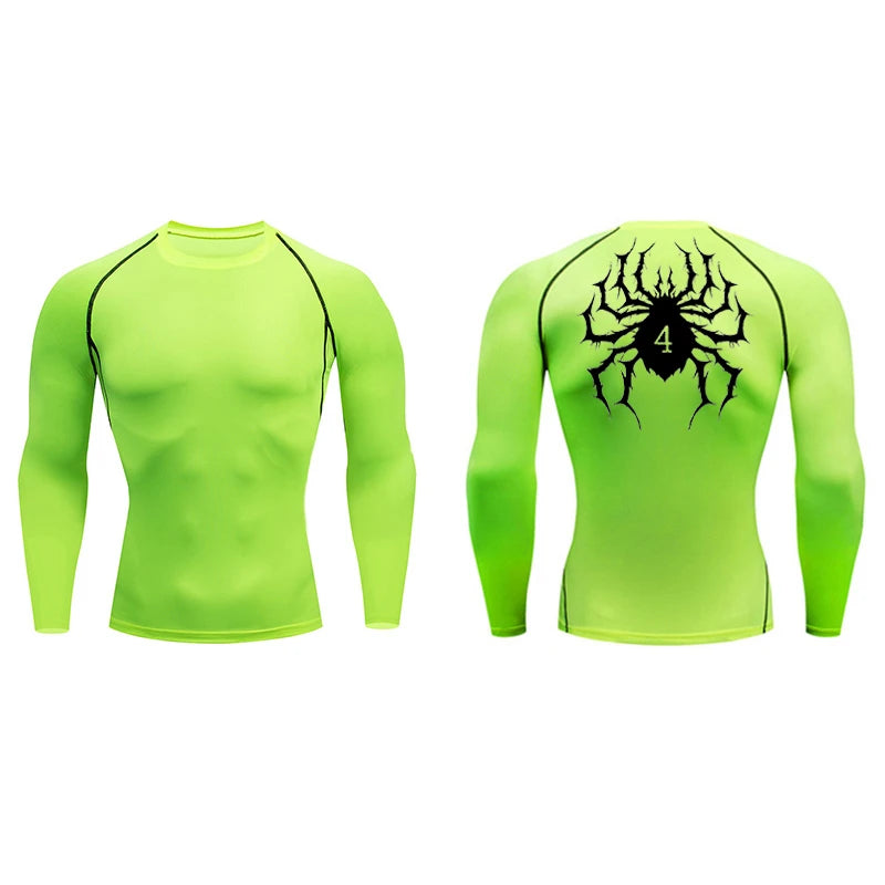 Spider Print Compression Shirts for Men - Image 18