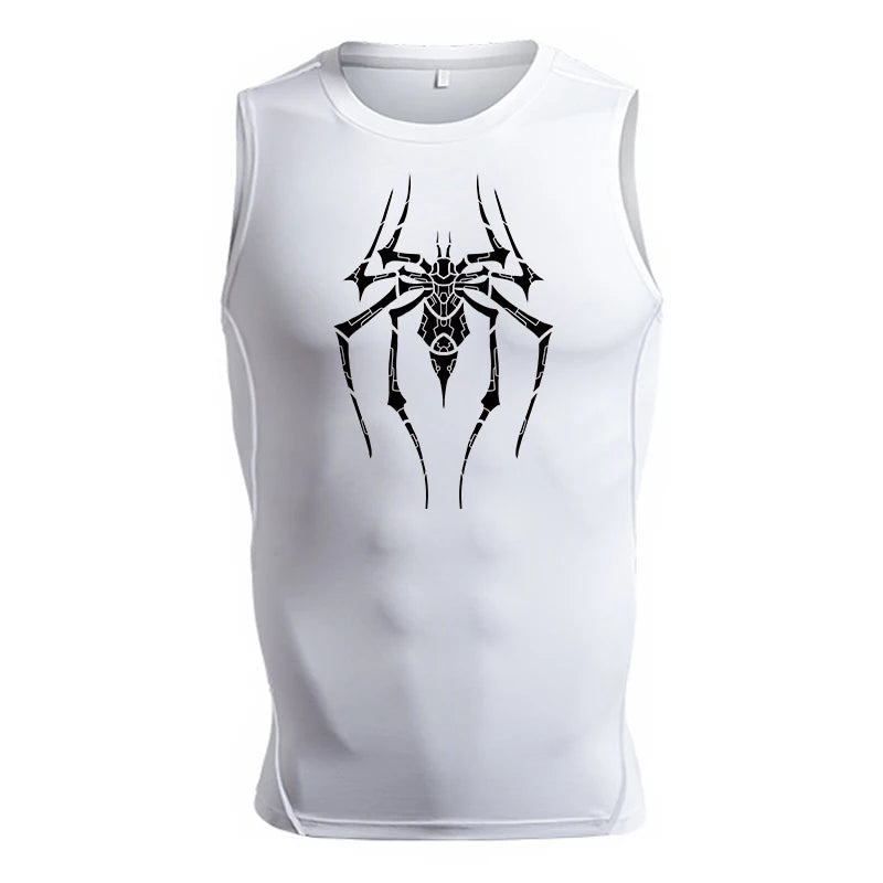 Spider Print Tank Tops for Men - Image 12